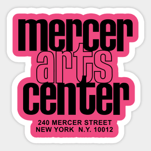 Mercer Arts Center (black) Sticker